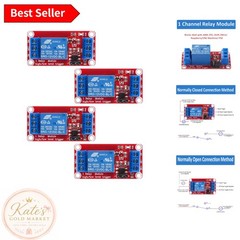 Versatile 12V Relay Module with Optocoupler and Easy Screw Mount Installation