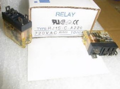 2 x RJ1S-C-A220 IDEC RJ Slim General Purpose Relay SPDT 12A 220VAC 2Pcs.