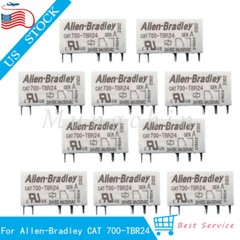 10Pcs General Purpose Relay For Allen-Bradley CAT 700-TBR24 5Pin 6A 250VAC 24VDC