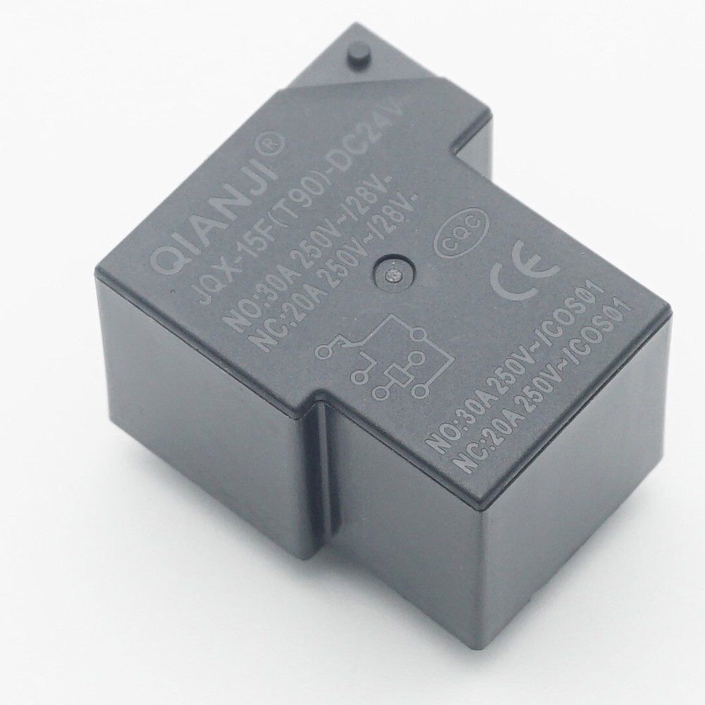 JQX-15F(T90)-DC24V Electromagnetic Relay 30A 24VDC 6 Pins x 5PCS NEW