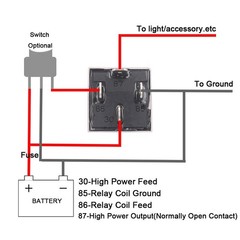 5 Pieces 4 Pin Car Relay 12V 40A SPST Automotive Metal Bracket Black Accessory