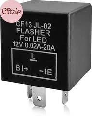 CF13 LED Electronic Flasher Relay, 3-Pin CF13 JL-02 EP34 12V 0.02A-20A Turn Sign