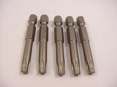 T30 Torx 2″ Power Style Grove Package of 5 each Ships Same Day of Purchase