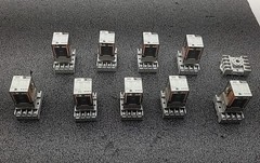 Allen Bradley 700-HA32A1 Relay 120V AC DPDT 10A with Sockets Lot of 9