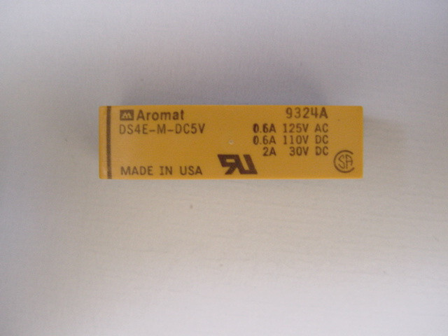 Aromat DS4E-M-DC5V 4PDT 5VDC 62.5Ohm 2A dip relay qty=1