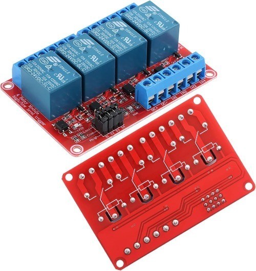 24V Relay Module Optocoupler Isolation 4 Channel High Low Color: 4 Channel 24V