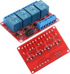 24V Relay Module Optocoupler Isolation 4 Channel High Low Color: 4 Channel 24V
