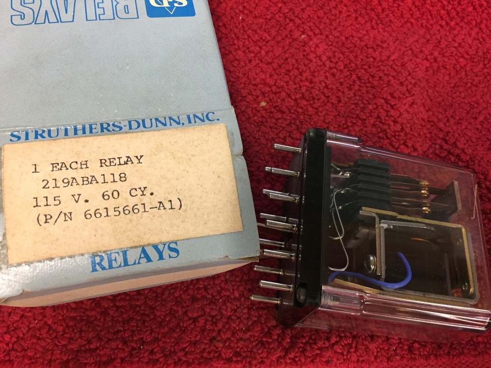 219ABA118 115V 60CY STRUTHERS DUNN NEW