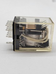 6PC Omron MY4N-D2 Relay w Socket Base 5A 240V 14Pin 24V Coil 11Z2YT