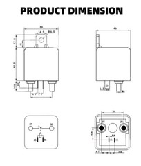 Automotive Relay High Current Car Truck Motor Automotive Type 12V/24V 120A 2.4W