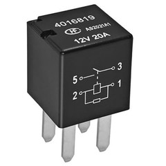 4016819 (Pack of 2) – 12VDC 20A 4-Pin Automotive Relay for Number of Items: 2