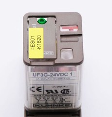 Kuhnke UF3G-24VDC 1 UF3G-24VDC1 Relay + Z345.12 Relay Socket – Used –