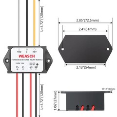 Forward and Reverse Relay Module for Motor/Linear Actuator, Reversing Relay M…