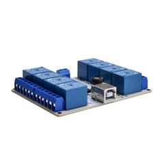 DC 12V 8 Channel USB Type-B Relay Board Module Controller for Automation Robotic