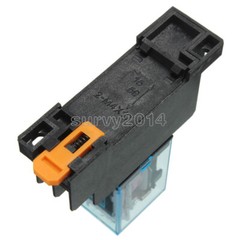 DC 12V Coil Power Relay LY2NJ DPDT 8 Pin HH62P JQX-13F With Socket Base NEW