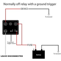 Relay 250A 12V Continuous Duty SPDT 5-Pin High Power Relay