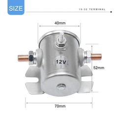 12V 200A 3 Terminal Solenoid Golf Carts Heavy Duty Winch Marine Relay