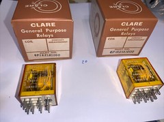 CP Clare & Co GP1R21A1000 Relay 12 VAC Coil 1/HP 120/240 VAC Qty.Of 2 New Relays