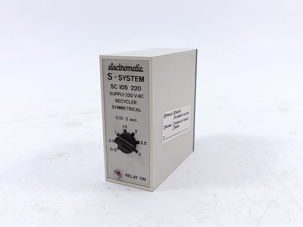 Electromatic SC 105 220 S-System Recycler Symmetrical. 0.15-3 sec.