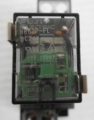 Fuji TP68X2 Socket Base 10A 250V with HH62P-FL Relay 24VDC (Lot of 3)