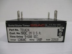 ABB SSAC TS1424 Solid State Timer 120V 1 Amp 5-600 Sec. 1A Asea Brown Boveri