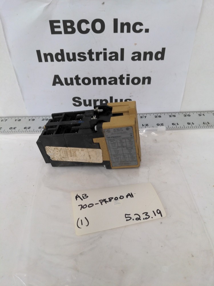 ALLEN BRADLEY 700-PK800A1, SER. B AC RELAY