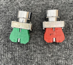 Lot Of 2 – Automation Direct ECX 1040 Green ECX 1030 red Momentary Push Button