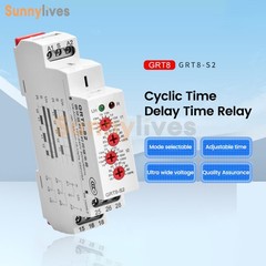 AC/DC12V-240V A220V 16A On Delay Off Delay Timer Relay Time Delay Relay Din Rail