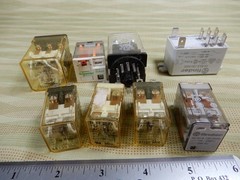 Lot of 8 Various Styles and Makes General Purpose Relays BX