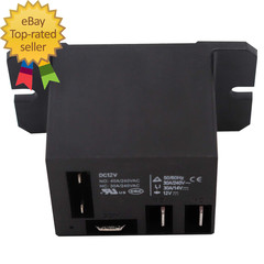 2PCS Power Relay DC12V Coil, 30A SPDT(1NO 1NC) with Flange Mounting and 10 Quick
