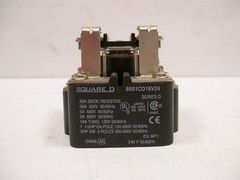 NOS Square D SQD #8401CO16V24 Relay 30A/5A/10A Rated 240V Coil Series D