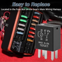 2PCS Main Harness 30Amp Relays 5Pins 12V Compatible with 2008+ Sea-Doo GTI GT…