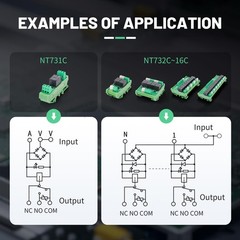 Relay Module 4 Channel 1Contact DIN Rail Mount AC/DC24V Interface Rela…