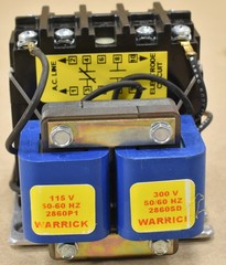 Warrick Controls 1D1D0, Control Relay, 1NC 1NO, 115 V, 50/60 HZ, Secondary 300 V