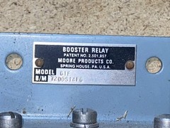 Moore Products Booster Relay Model 61F (unused ?)