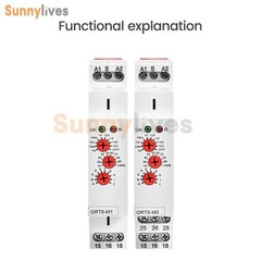 AC/DC12V-240V A220V 16A On Delay Off Delay Timer Relay Time Delay Relay Din Rail