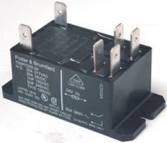 Panel Mount 30A Power Relay, 120VAC, DPST-NO – Silver Cadmium Oxide Contacts