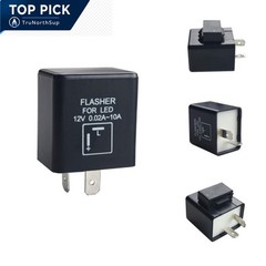 12V LED Flasher Relay 2 Pin CF-12 For Turn Signal Hyper Flash Fix Motorcycle …