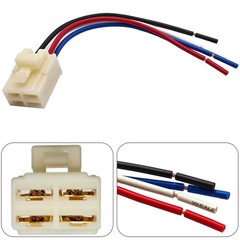 FLS821 Relay 12V 40A with Pigtail Wire Connector (Pack of 2) – Universal SPST 4-