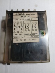 ASEA RELAY RVZP 20 SK 422 00W9 IEC 292-1 TYPE 1 380V 500V 660V AC 20A