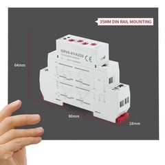 GEYA Single Phase Voltage Relay Adjustable Over or Under Voltage Protection M…
