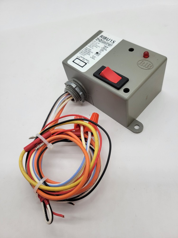 RIB RIBU1S 3-Position Enclosed Pilot Relay 10A 10/30VAC/DC 120V Coil