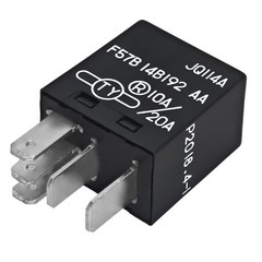 Pack of 2 Automotive Relay 10A/20A 12VDC 5 Pins – OEM Replacement for Ford, Toyo