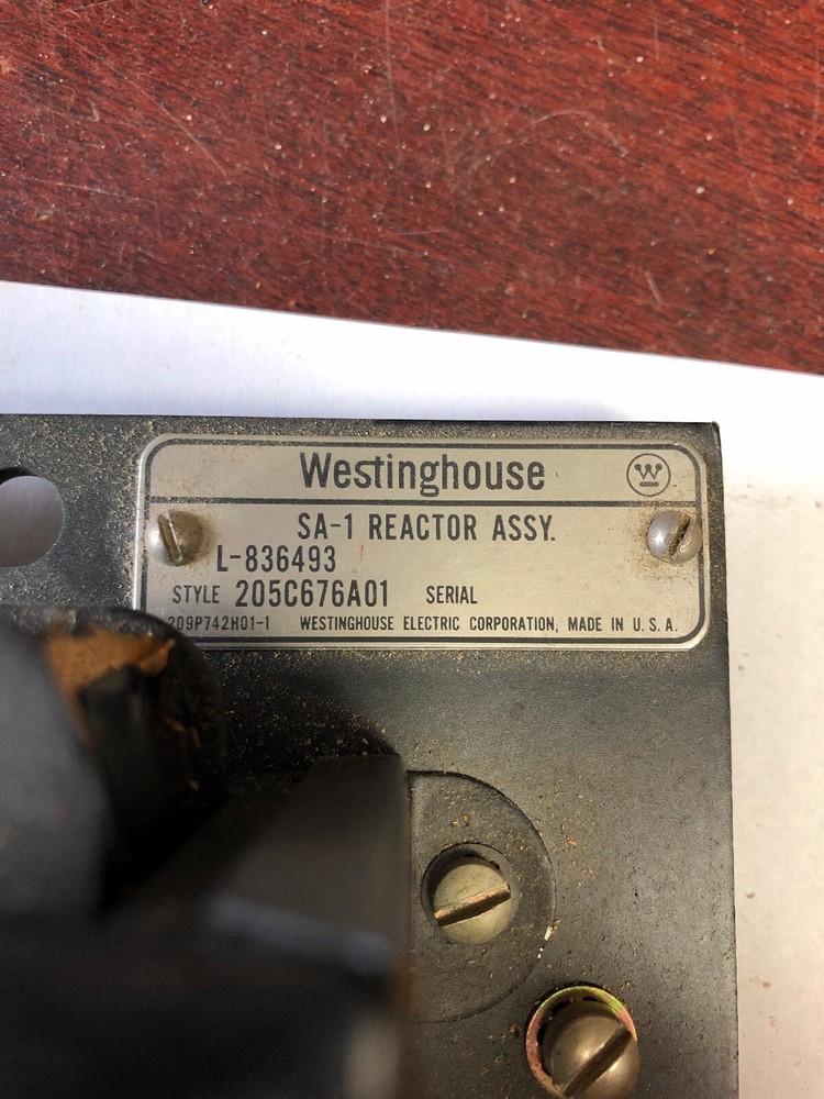 Westinghouse 205C676G01 Reactor Type SA-1