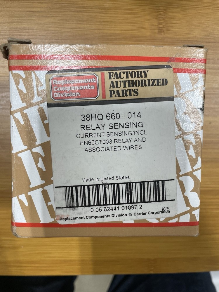 BRAND NEW 38HQ 660 014 RELAY SENSINGCURRENT SENSING/INCL HN65CT003 RELAY US