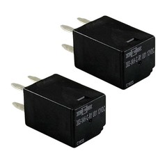 Automotive Purpose Relays 303-1AH-C-R1-U01-12VDC SPNO 20A 12VDC 2 Pack, Black
