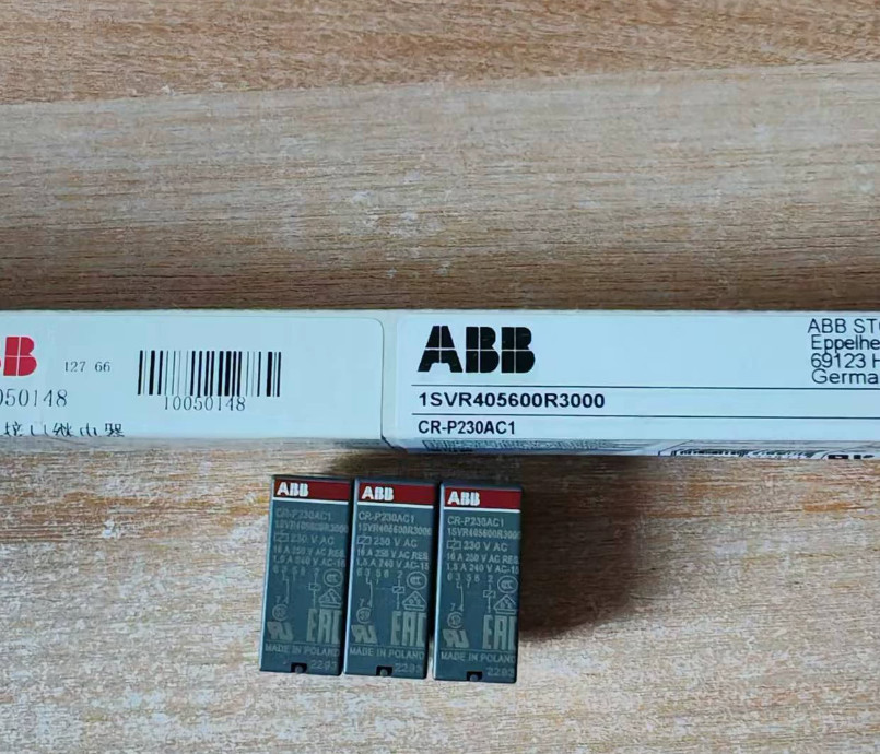 ABB CR-P230AC1 Pluggable interface relay 1c/o A1-A2=230VAC 250V/16A 1PC NEW