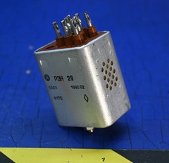 Electromagnetic relay REN29, 27V DC, 0.005-5A, 12-1000V, 8 pins, 2NO+2NC