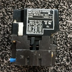 Square D 20A Class 8910 H0-3 203V 1 Year Warranty