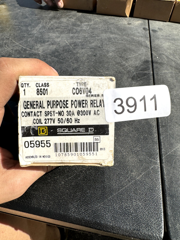 Square D 8501 C06V04 General Purpose Power Relay/ 277V, 50/60Hz